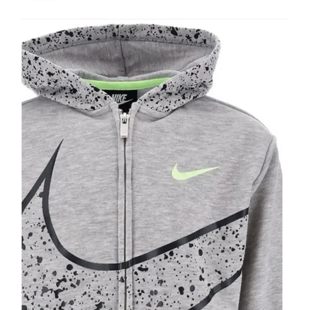 $48 Nike Cardigan Splatter Full Zip Girls Sports Jacket Hoodie Size L(6x)